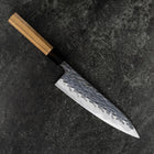 Gyuto Kurouchi Blue Steel #1 Nashiji Buffalo Walnut Handle 210mm (8.3”)-[Musashi]-[Japanese-Kitchen-Knives]