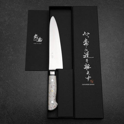 Gyuto SG-2 Polished Western Artificial Stone Confetti Handle 180mm