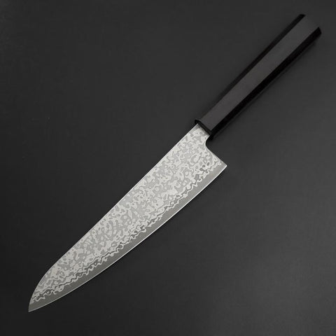 Gyuto SLD Black Damascus Ebony Handle 195mm