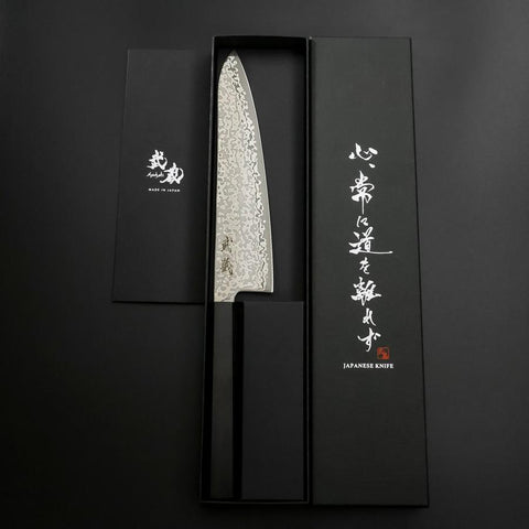 Gyuto SLD Black Damascus Ebony Handle 195mm