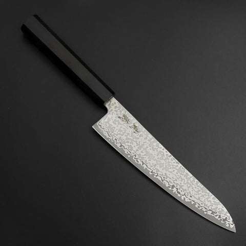 Gyuto SLD Black Damascus Ebony Handle 195mm