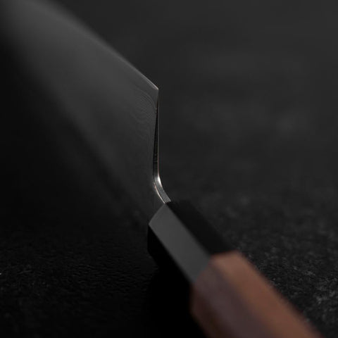 Gyuto SLD Wave Nickel Damast Büffelhorn und Walnussholz Griff 210mm