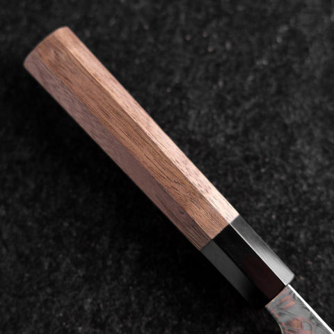 Gyuto SLD Wave Nickel Damast Büffelhorn und Walnussholz Griff 210mm