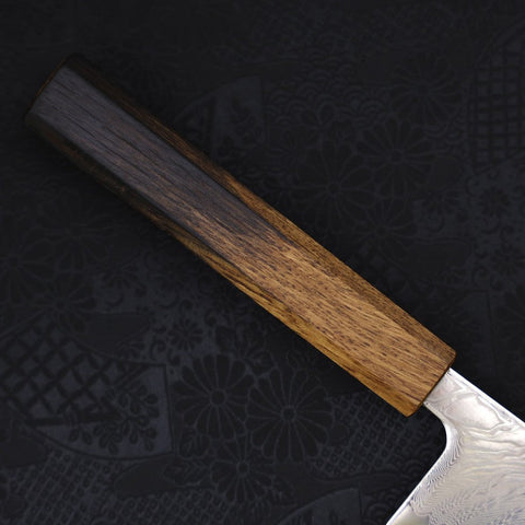 Gyuto SLD Wave Nickel Damascus Yaki Urushi Handle 240mm