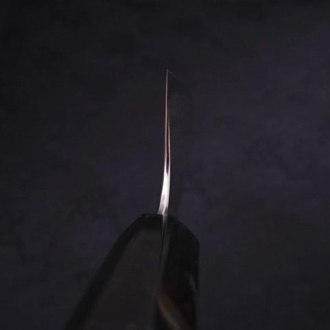 Gyuto Silver Steel #3 Damascus Buffalo Ebony Handle 210mm