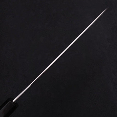 Gyuto Silver Steel #3 Damascus Buffalo Ebony Handle 240mm