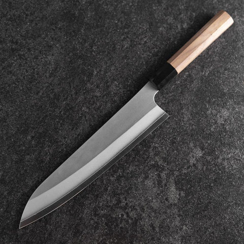 Gyuto Silver Steel #3 Kasumi Buffalo Walnut Handle 240mm