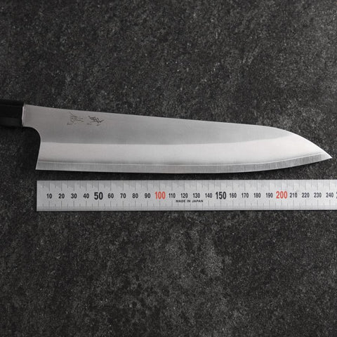 Gyuto Silver Steel #3 Kasumi Buffalo Walnut Handle 240mm