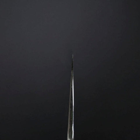 Gyuto Silver Steel #3 Mirror Honyaki Buffalo Ebony Handle 240mm