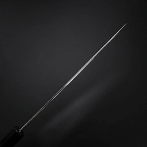 Gyuto Silver Steel #3 Mirror Honyaki Buffalo Ebony Handle 240mm
