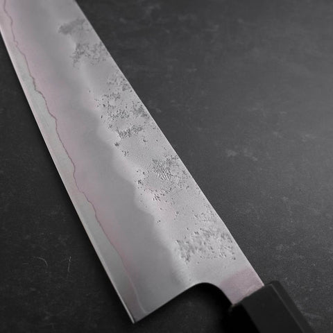 Gyuto Silver Steel #3 Nashiji Buffalo Walnut Handle 210mm