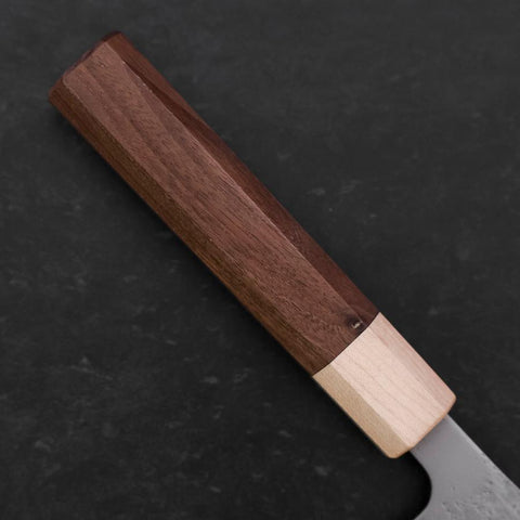 Gyuto Silver Steel #3 Nashiji Maple Walnut Handle 180mm