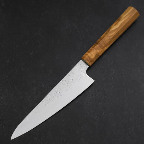 Gyuto Silver Steel #3 Nashiji Olive Handle 150mm