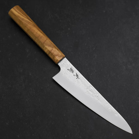 Gyuto Silver Steel #3 Nashiji Olive Handle 150mm
