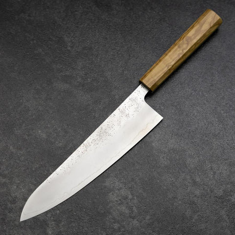 Gyuto Silver Steel #3 Nashiji Olive Handle 210mm