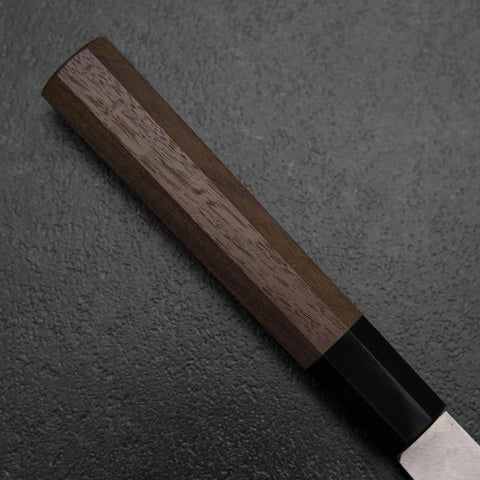 Gyuto Silver Steel #3 Polished Buffalo Walnut Handle 210mm