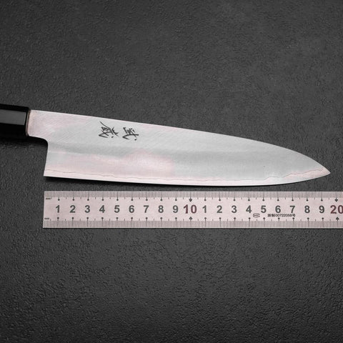 Gyuto Silver Steel #3 Polished Buffalo Walnut Handle 210mm