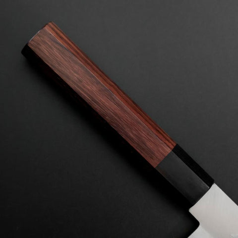 Gyuto Stainless Clad Blue Super Polished Shitan Handle 180mm