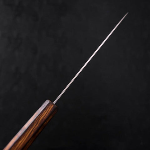 Gyuto Stainless Clad Blue Super Polished Sumi Urushi Handle 180mm