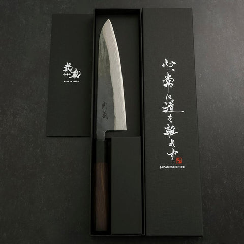 Gyuto V-Toku 2 Kurouchi Damascus Buffalo Ebony Handle 185mm