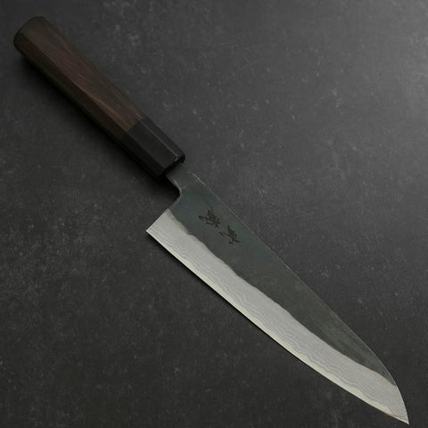 Gyuto V-Toku 2 Kurouchi Damascus Buffalo Ebony Handle 185mm