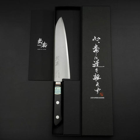 Gyuto VG-1 Polished Western Copper Inlay Handle 180mm