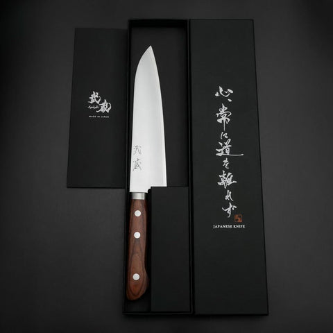 Gyuto VG-1 Polished Western Mahogany Handle 180mm