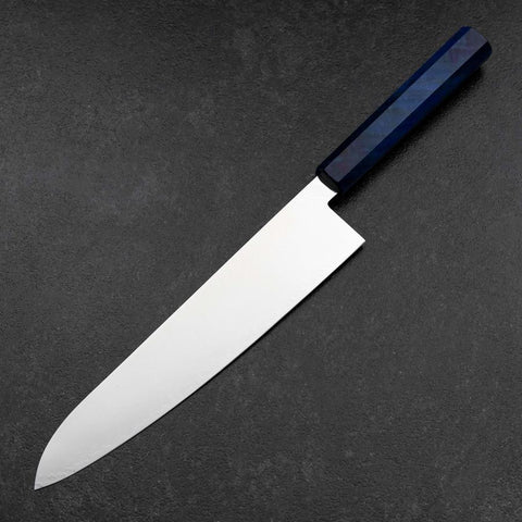 Gyuto VG-10 Damascus Blue Birch Handle 240mm