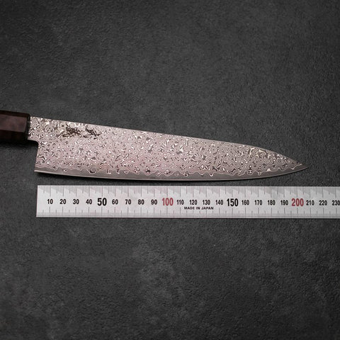 Gyuto VG-10 Damascus Brown Birch Handle 210mm