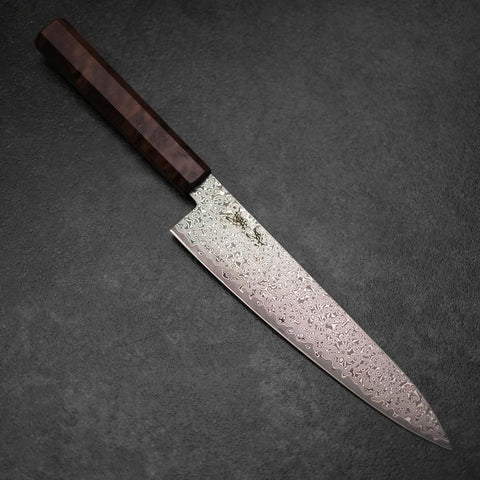 Gyuto VG-10 Damascus Brown Birch Handle 210mm