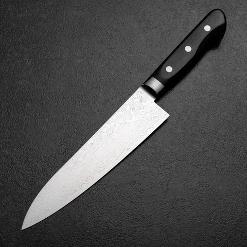 Gyuto VG-10 Damascus Western Black Handle 180mm