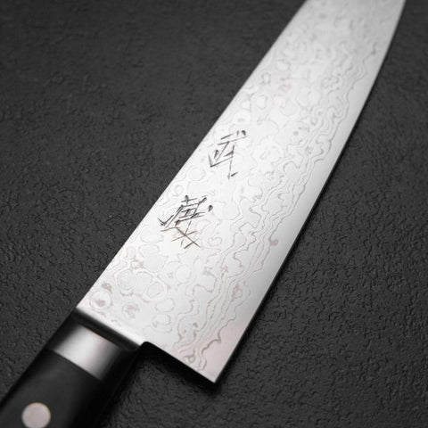 Gyuto VG-10 Damascus Western Black Handle 180mm