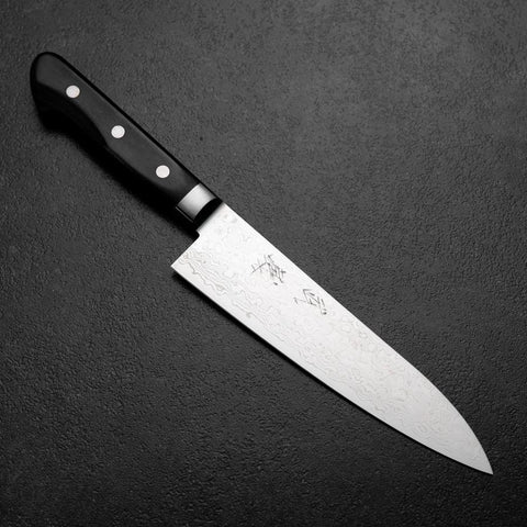 Gyuto VG-10 Damascus Western Black Handle 180mm