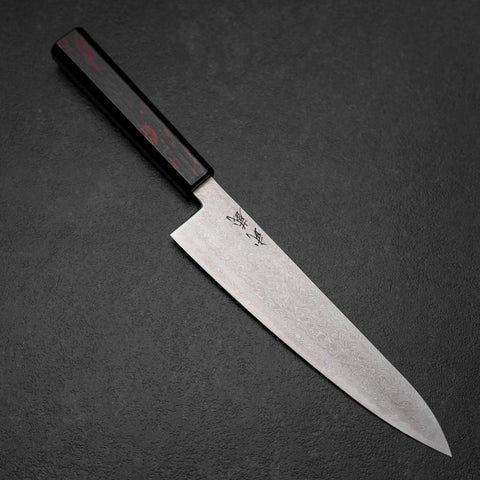Gyuto VG-10 Damascus Yamanaka Black Urushi Handle 210mm
