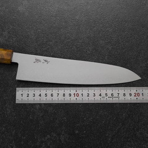 Gyuto VG-10 Damascus Yellow-Brown Birch Handle 210mm