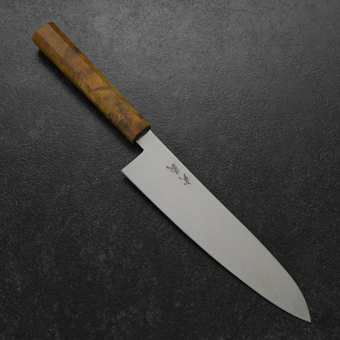 Gyuto VG-10 Damascus Yellow-Brown Birch Handle 210mm