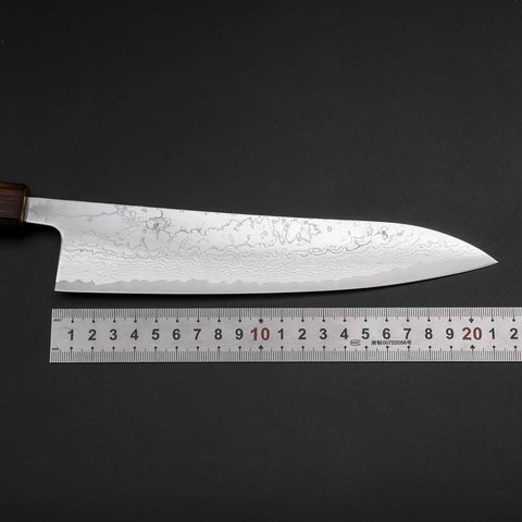 Gyuto VG-10 Nickel Damascus Sumi Urushi Handle 210mm