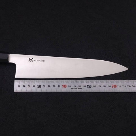 Gyuto VG-10 Polished Double Buffalo Ebony Handle 240mm