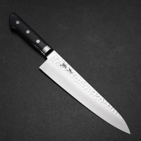 Gyuto VG-10 Tsuchime Damast Blauer Westlicher Griff 210mm