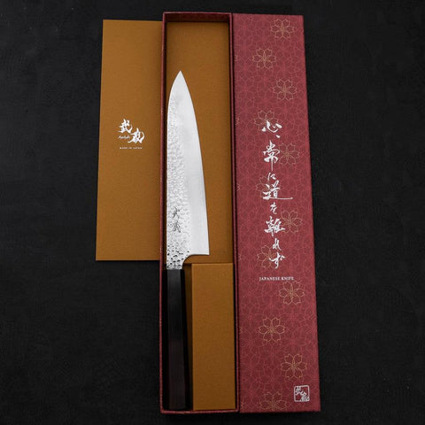 Gyuto VG-10 Tsuchime Ebony Handle 210mm