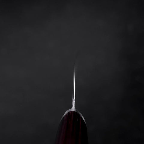 Gyuto VG-10 Tsuchime Oval Red Handle 180mm