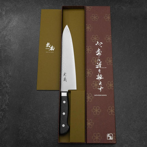 Gyuto VG-5 Tsuchime Black Marble Handle 210mm