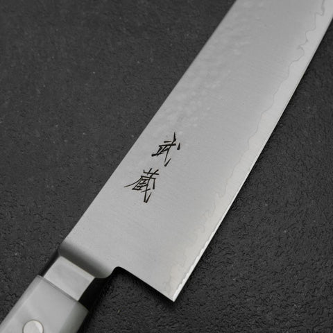 Gyuto VG-5 Tsuchime White Marble Handle 210mm