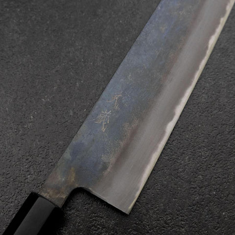 Gyuto White Steel #2 Kurouchi Buffalo Magnolia Handle 240mm