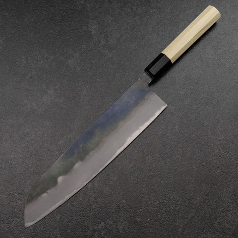 Gyuto White Steel #2 Kurouchi Buffalo Magnolia Handle 240mm（wider width）