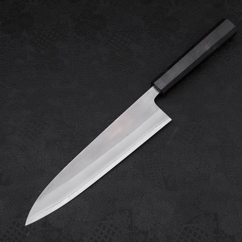 Gyuto White Steel #2 Nashiji Ebony Handle 210mm