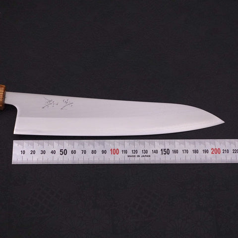 Gyuto White Steel #1 Polished Yaki Urushi Handle 210mm
