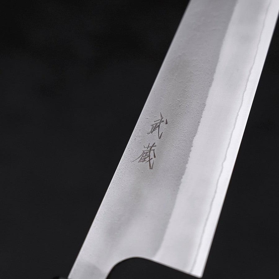 Gyuto White Steel #2 Nashiji Ebony Handle 240mm