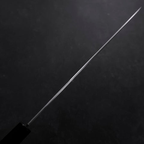 Gyuto White Steel #3 Mirror Honyaki Buffalo Ebony Handle