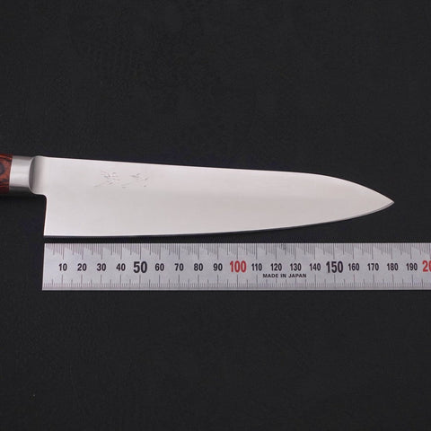 Gyuto knife AUS-8 Polished Western Mahogany Handle 180mm